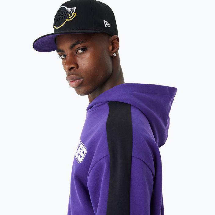 Men's New Era NBA Large Graphic OS Hoody Los Angeles Lakers sweatshirt purple 5