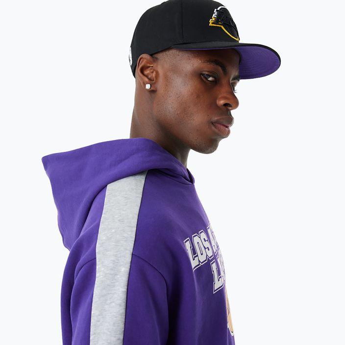 Men's New Era NBA Large Graphic OS Hoody Los Angeles Lakers sweatshirt purple 6
