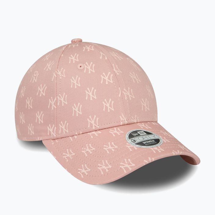 Women's New Era Monogram 9Forty New York Yankees pastel pink baseball cap 3