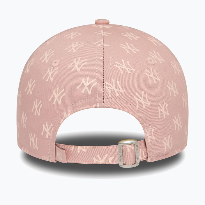 Women's New Era Monogram 9Forty New York Yankees pastel pink baseball cap 4