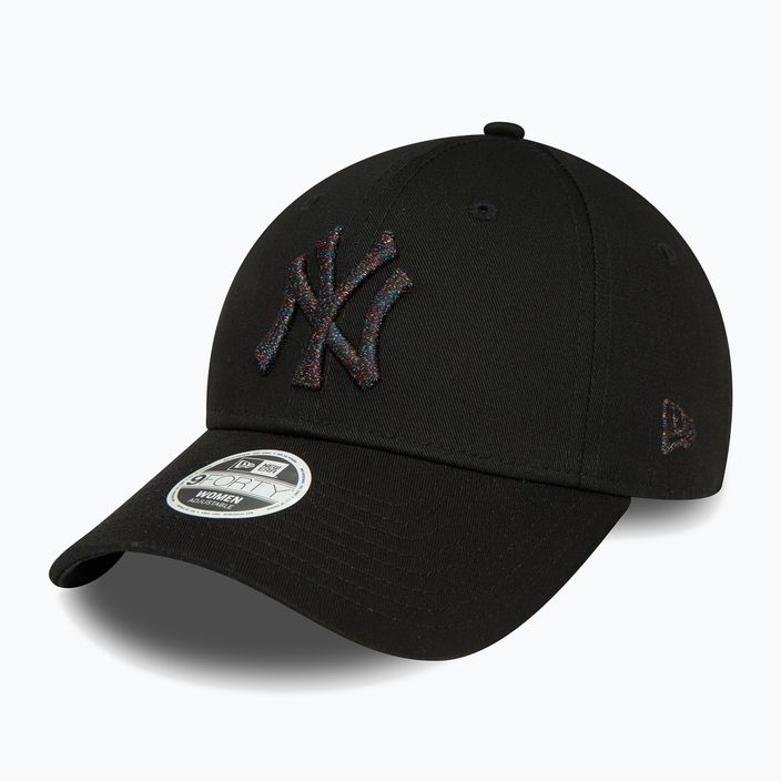 Women's New Era Metallic Logo 9Forty New York Yankees baseball cap black