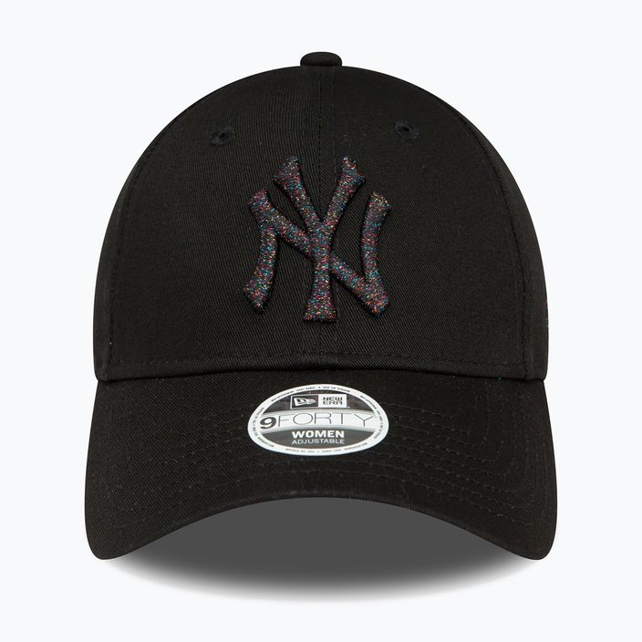 Women's New Era Metallic Logo 9Forty New York Yankees baseball cap black 2
