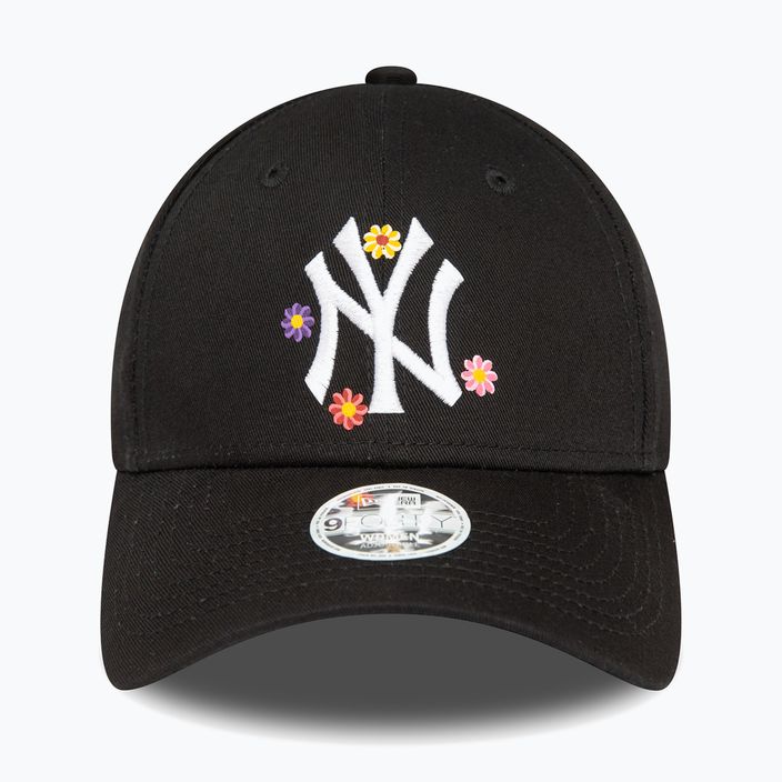 Women's New Era Flower 9Forty New York Yankees baseball cap black 2