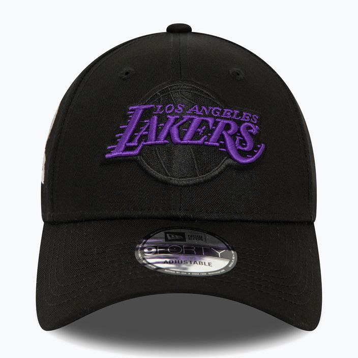 Men's New Era Side Patch 9Forty Los Angeles Lakers baseball cap black 2