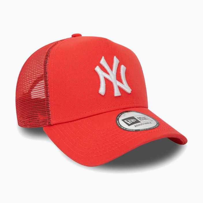 Men's New Era League Essential Trucker New York Yankees bright red baseball cap 3