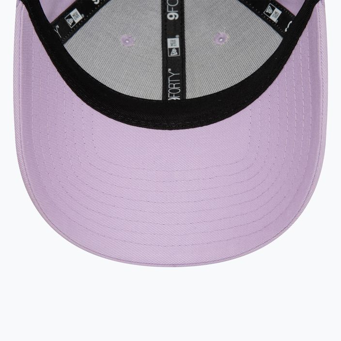 Women's New Era Metallic Logo 9Forty Los Angeles Dodgers baseball cap pastel purple 5