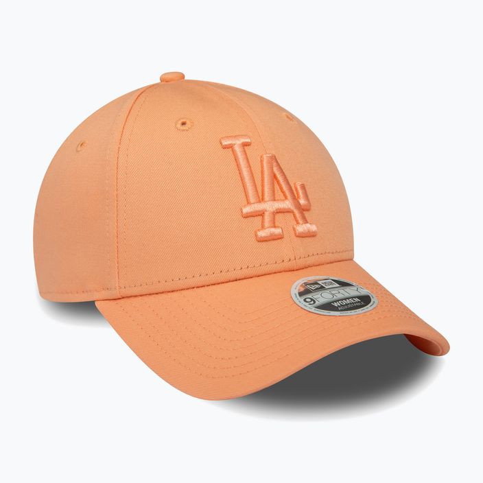 Women's New Era League Essential 9Forty Los Angeles Dodgers pastel pink baseball cap 3