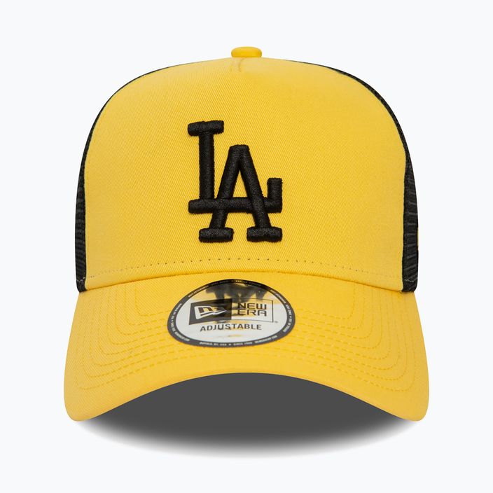 Men's New Era League Essential Trucker Los Angeles Dodgers yellow baseball cap 2