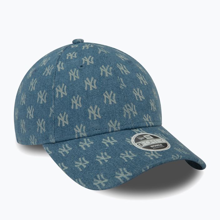 Women's New Era Denim Mono 9Forty New York Yankees med blue baseball cap