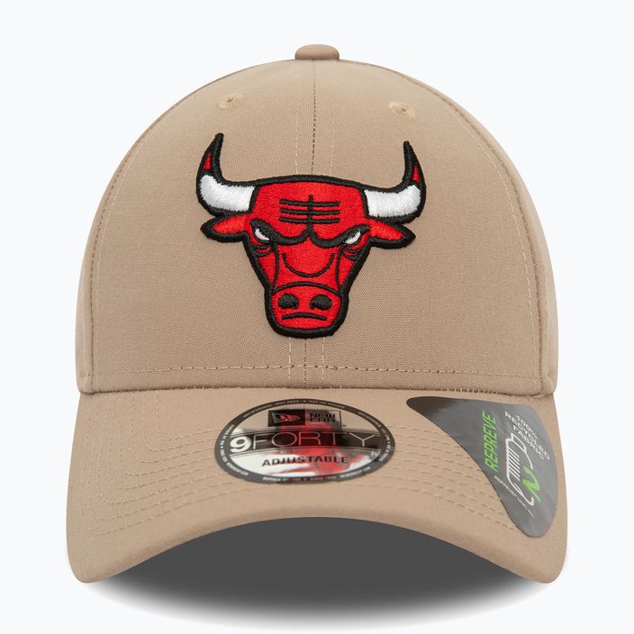 New Era Repreve 9Forty Chicago Bulls men's baseball cap pastel brown 2