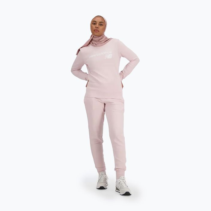 Women's New Balance Classic Core Fleece Crew stone pink sweatshirt 2