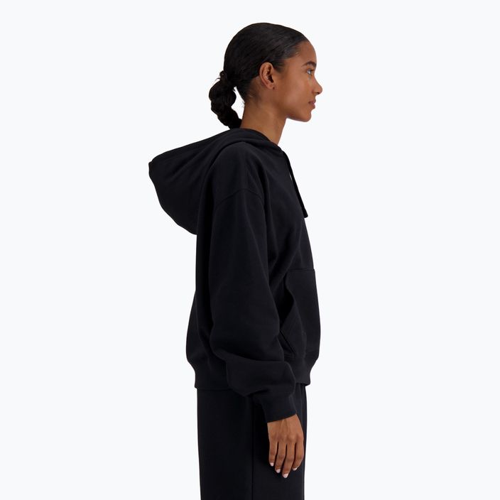 Women's New Balance French Terry Small Logo Hoodie black 2