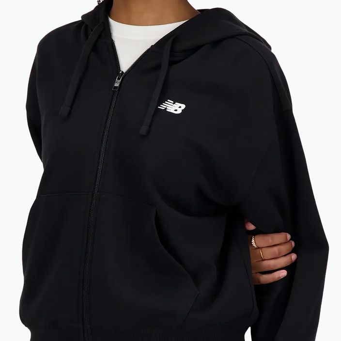 Women's New Balance French Terry Full Zip sweatshirt black 4