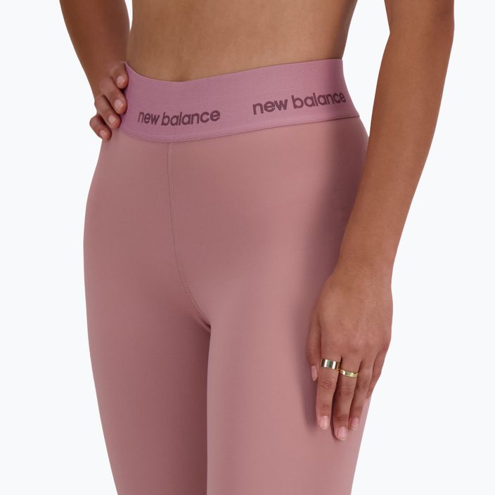 Women's leggings New Balance Sleek High Rise 25 inch rosewood 3