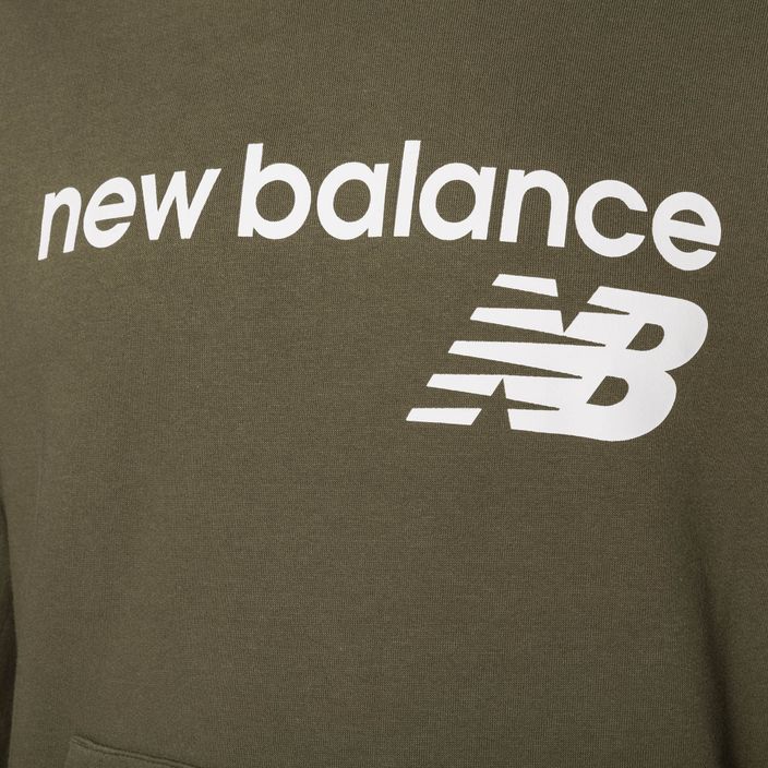 Men's New Balance Core Fleece Hoodie dark moss 7