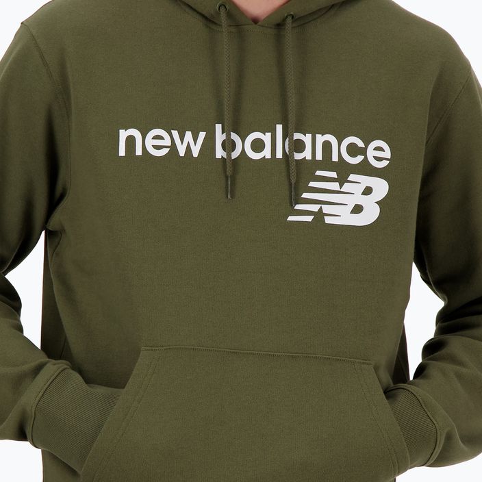 Men's New Balance Core Fleece Hoodie dark moss 4
