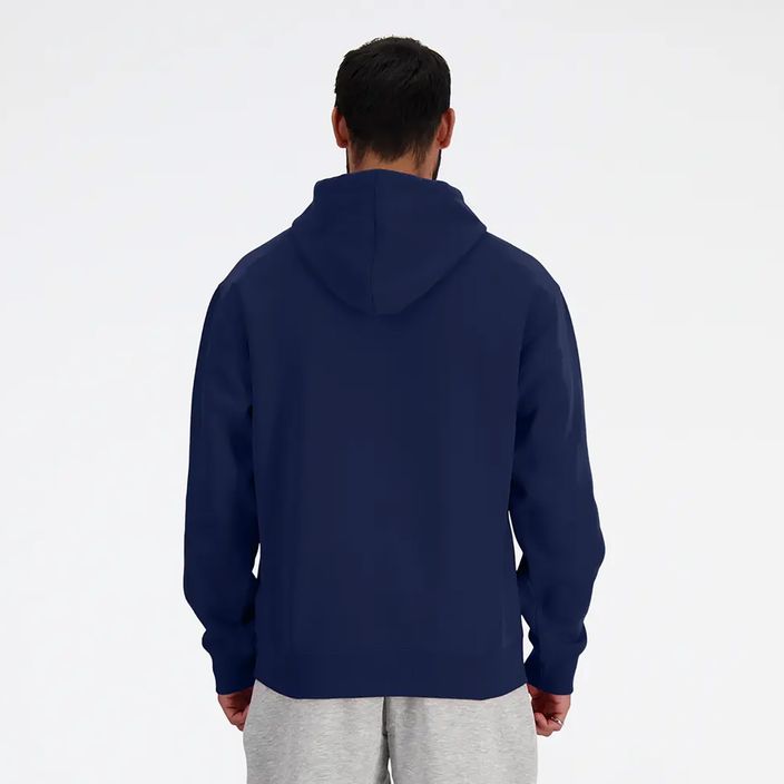 Men's New Balance Stacked Logo French Terry Hoodie navy 2