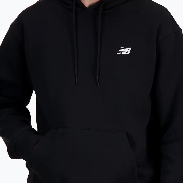 Men's New Balance Small Logo French Terry Hoodie black 4