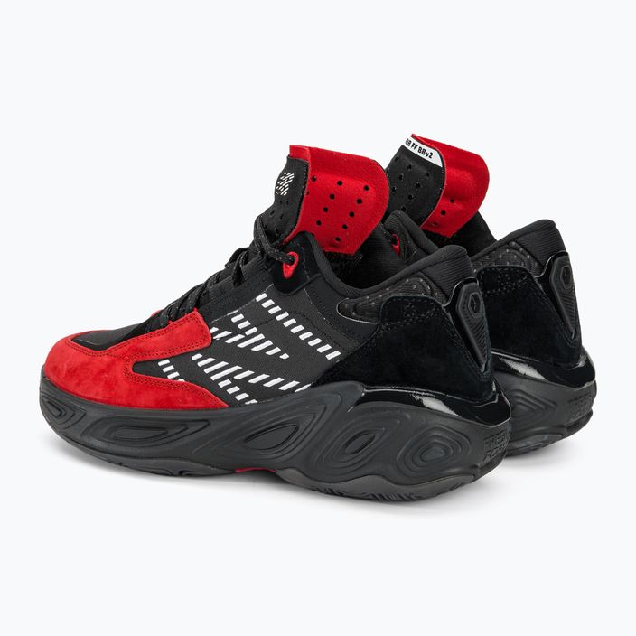 New Balance Fresh Foam BB v2 black/red basketball shoes 3