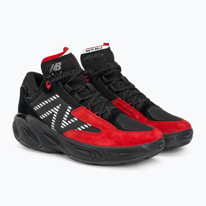 New Balance Fresh Foam BB v2 black/red basketball shoes 4