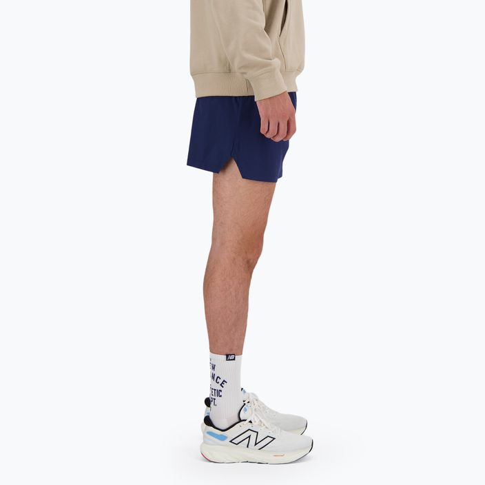Men's New Balance RC Seamless 5 Inch blue running shorts 3