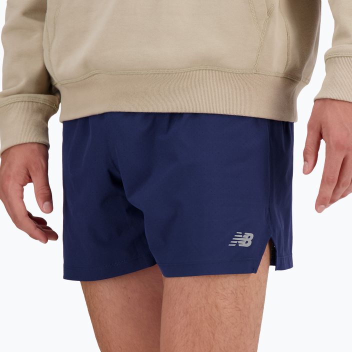 Men's New Balance RC Seamless 5 Inch blue running shorts 5