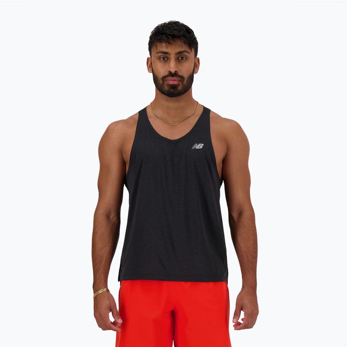 Men's tank top New Balance Singletics black