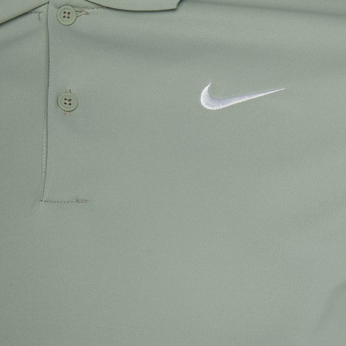 Men's Nike Court Dri-Fit Polo Solid jade horizon/white tennis shirt 3