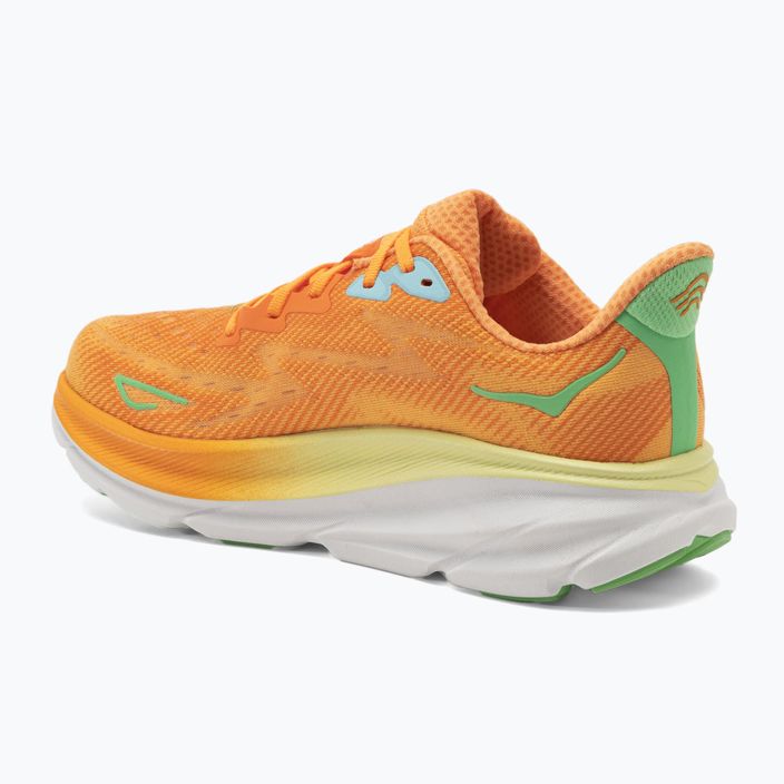 Men's running shoes HOKA Clifton 9 solar flare/sherbet 3