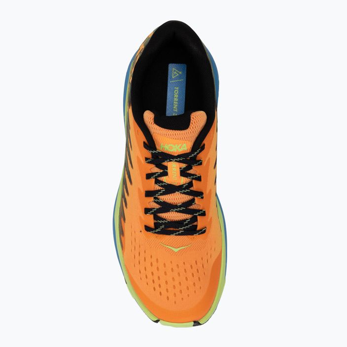 Men's HOKA Torrent 3 solar flare/lettuce running shoes 5