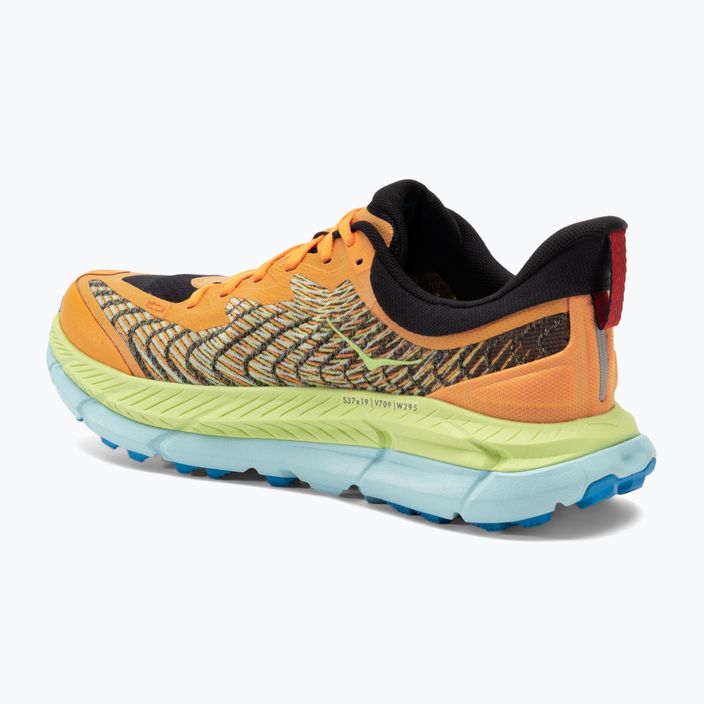 Men's HOKA Mafate Speed 4 solar flare/lettuce running shoes 3