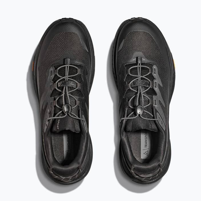 Men's running shoes HOKA Transport GTX black/black 15