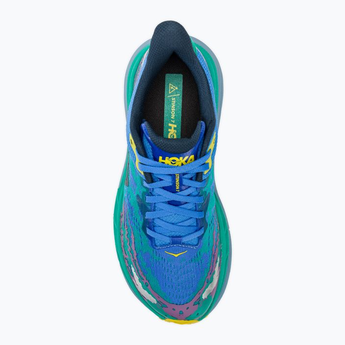 Men's running shoes HOKA Stinson 7 virtual blue/tech green 5