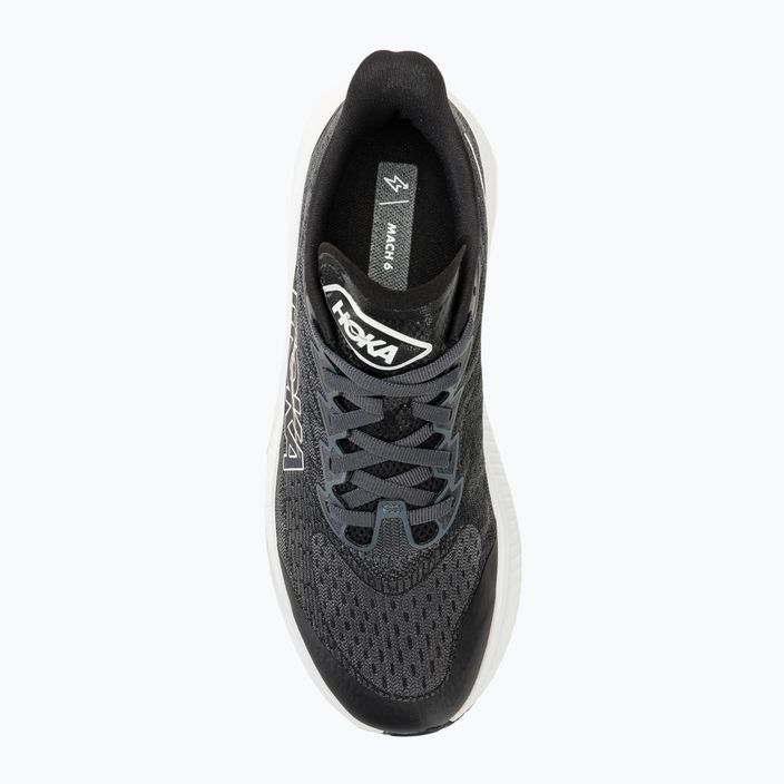 HOKA Mach 6 black/white children's running shoes 5