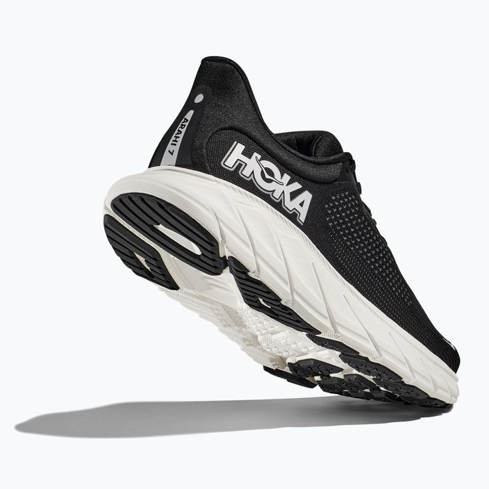 Men's running shoes HOKA Arahi 7 black/white 8