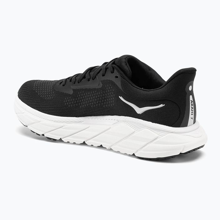 Men's running shoes HOKA Arahi 7 black/white 3