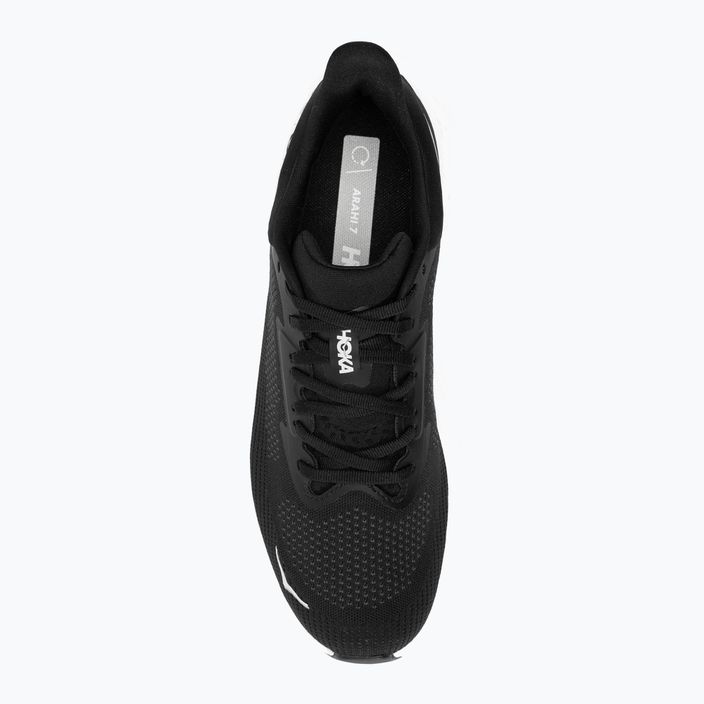 Men's running shoes HOKA Arahi 7 black/white 5