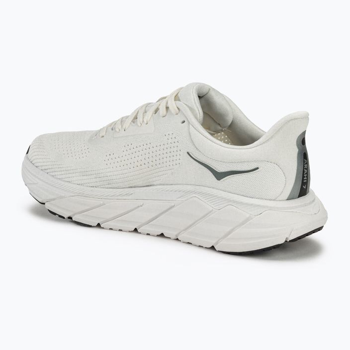 Men's running shoes HOKA Arahi 7 blanc de blanc/steel wool 3