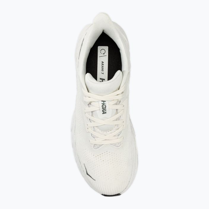 HOKA men's running shoes Arahi 7 blanc de blanc/steel wool 5