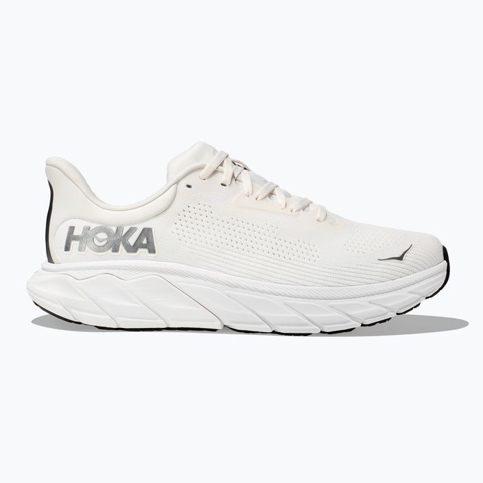 HOKA men's running shoes Arahi 7 blanc de blanc/steel wool 9