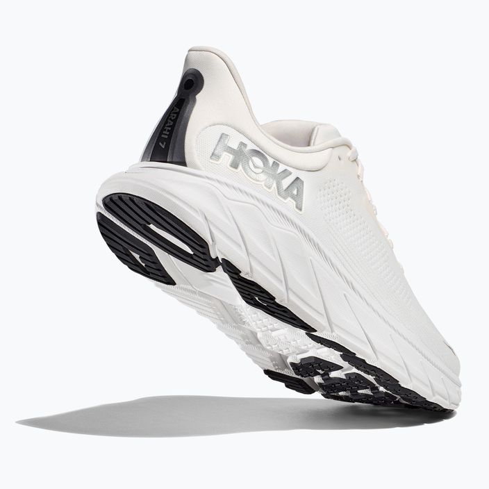 HOKA men's running shoes Arahi 7 blanc de blanc/steel wool 12
