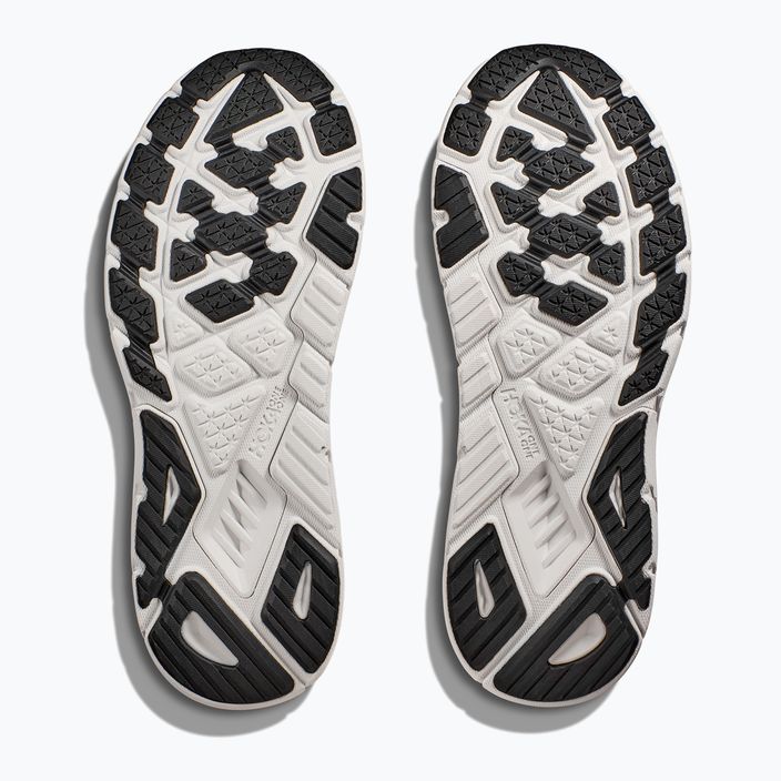 HOKA men's running shoes Arahi 7 blanc de blanc/steel wool 14