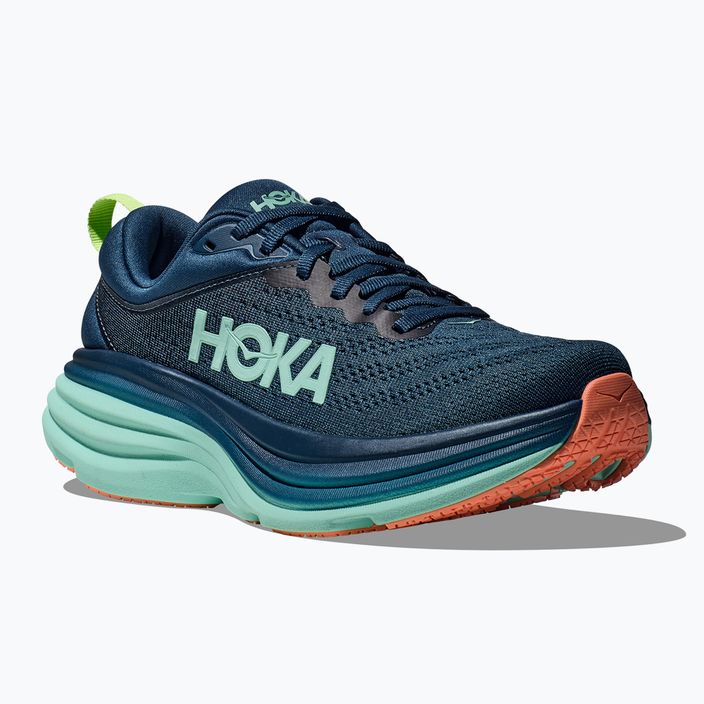 Women's running shoes HOKA Bondi 8 midnight/seafoam