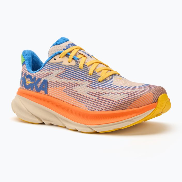 HOKA Clifton 9 ultramarine/electric tangerine children's running shoes