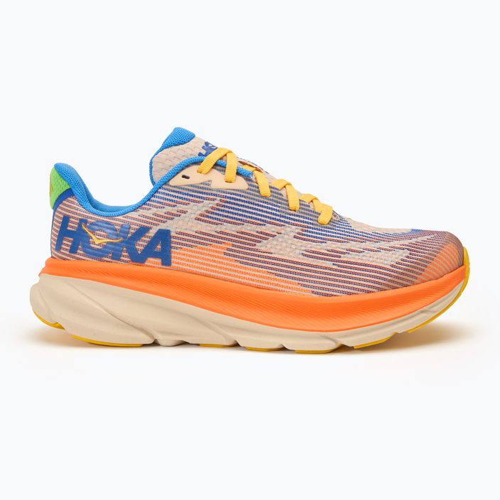 HOKA Clifton 9 ultramarine/electric tangerine children's running shoes 2