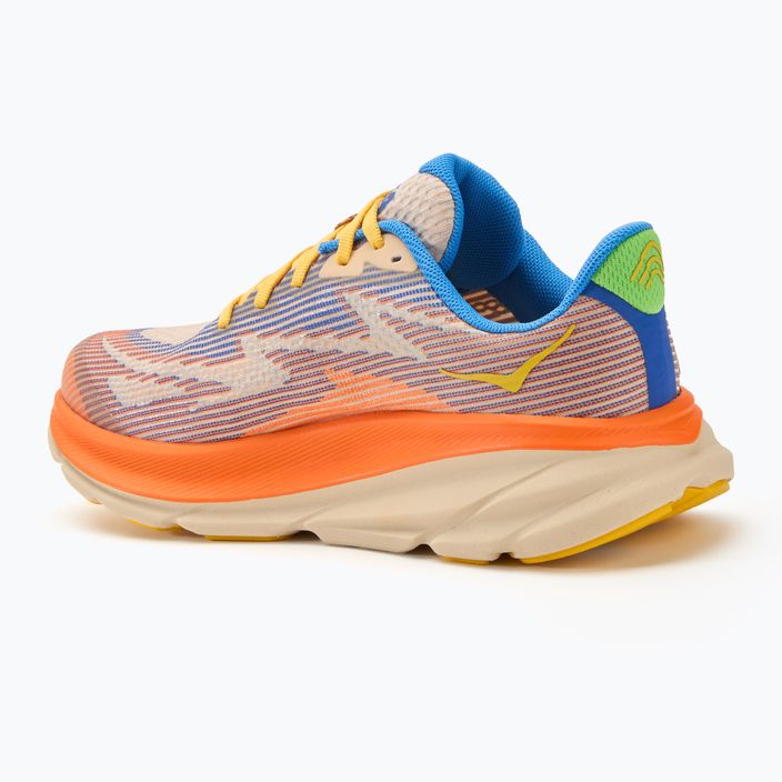 HOKA Clifton 9 ultramarine/electric tangerine children's running shoes 3