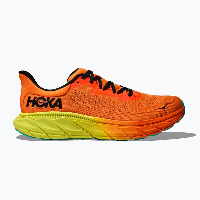 Men's running shoes HOKA Arahi 7 electric tangerine/black 2