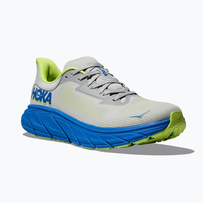 HOKA men's running shoes Arahi 7 stardust/electric cobalt