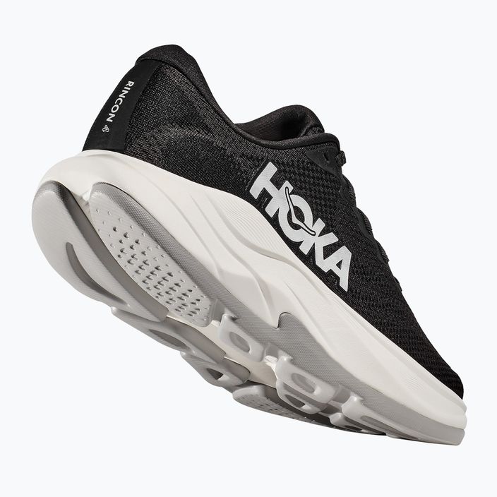 Women's running shoes HOKA Rincon 4 black/white 6