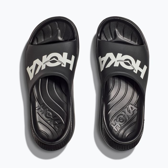 HOKA Ora Athletic Slide black/white flip-flops 8